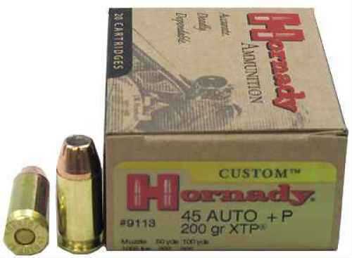 45 Automatic Colt Pistol By Hornady 45 ACP 200 Gr JHP/XTP Per 20 ...