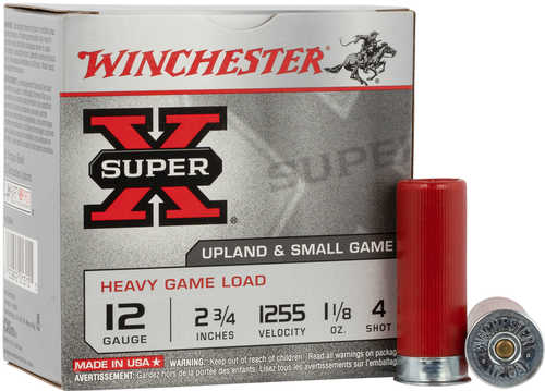 12 Ga 2-3/4" Lead #4 1-1/8 oz 25 Rds Winchester Am-img-0
