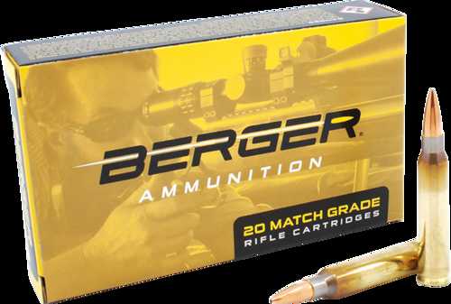 223 Rem 77 Grain Open Tip Match 20 Rounds Berger Ammunition 223 Remington