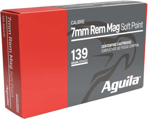 Aguila 7mm Rem Mag 139 Gr Soft Point Ammo 20 Round Box