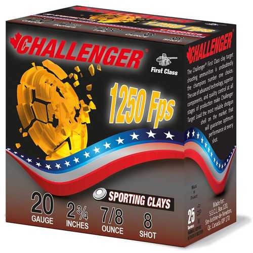 Challenger Ammo First Class Sporting Clay 20 Gauge Shotgun Ammo