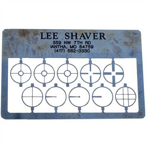 Lee Shaver Post and Aperture Card, Lyman 17A Universal Rifles Blue