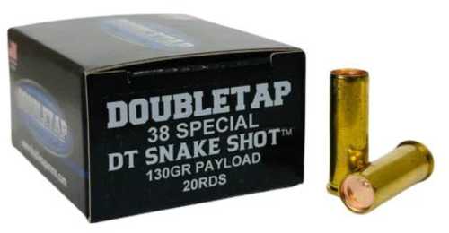 Double Tap DT SnakeShot Handgun Ammunition .38 Spl DT 130Gr #9 Shot 1000 Fps 20/ct