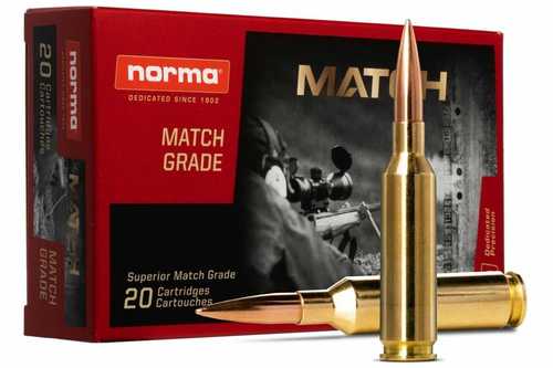 Norma Golden Target Match Rifle Ammunition 6mm Creedmoor 107 Grain Boat Tail Hollow Point 2138 Fps 20 Rounds