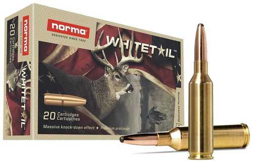 Norma Whitetail Rifle Ammunition 6.5 Prc 140 Grain Pointed Soft Point 2657 Fps 20 Rounds