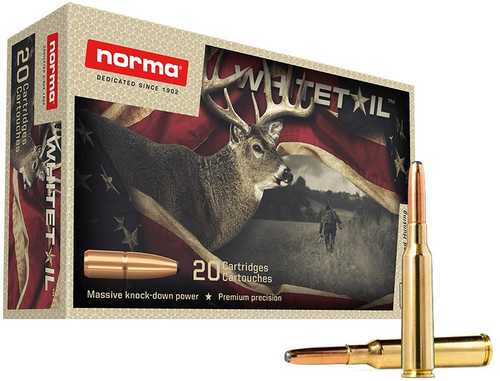 Norma Whitetail Rifle Ammunition 6.5x55 Se 156 Grain Pointed Soft Point 2559 Fps 20 Rounds
