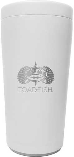 Toadfish Non-Tipping Can Cooler 2.0 - Universal Design - White
