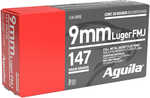 9mm Luger 147 Grain Full Metal Jacket 50 Rounds Aguila Ammunition