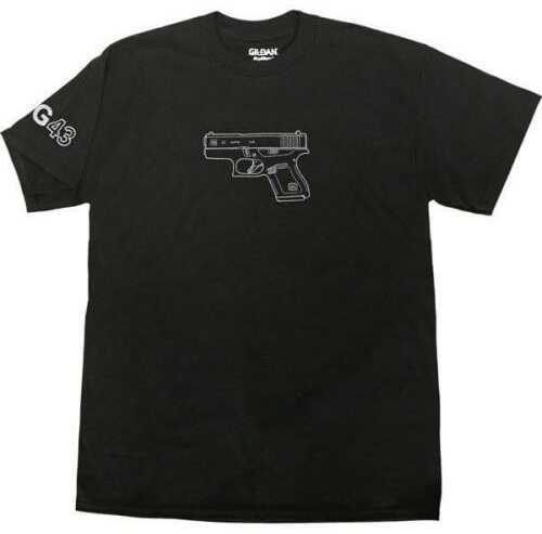 Glock Graphic Short Sleeve T-Shirt 43 Size Large Black Md: AA46102