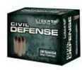 Liberty Civil Defense 38 Special 50Gr Hollow-Point, Solid Copper, Standard Pressure 20 Per Box Manufacturer: Liberty Ammunition, Inc. Model: LA-Cd-38-025