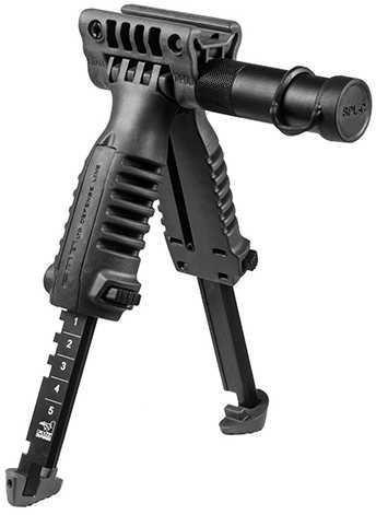 AR-15 Mako Group Foregrip VERT With INCOR Bipod And Flashlight