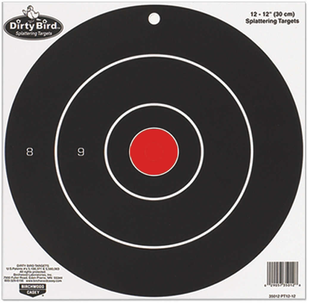Birchwood Casey Dirty Bird Target 17.25" Bull's-Eye - Waterproof - Great For Long-Range Rifle Shooting 200 yards & beyon