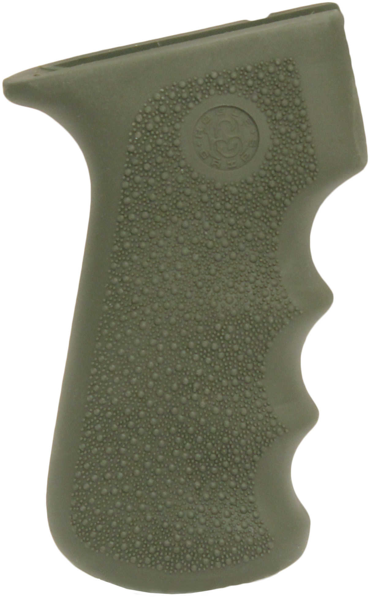 Hogue Rubber Grip With Finger Grooves AK-47/AK-74 - OD Green Durable Synthetic Cobblestone Texture Light