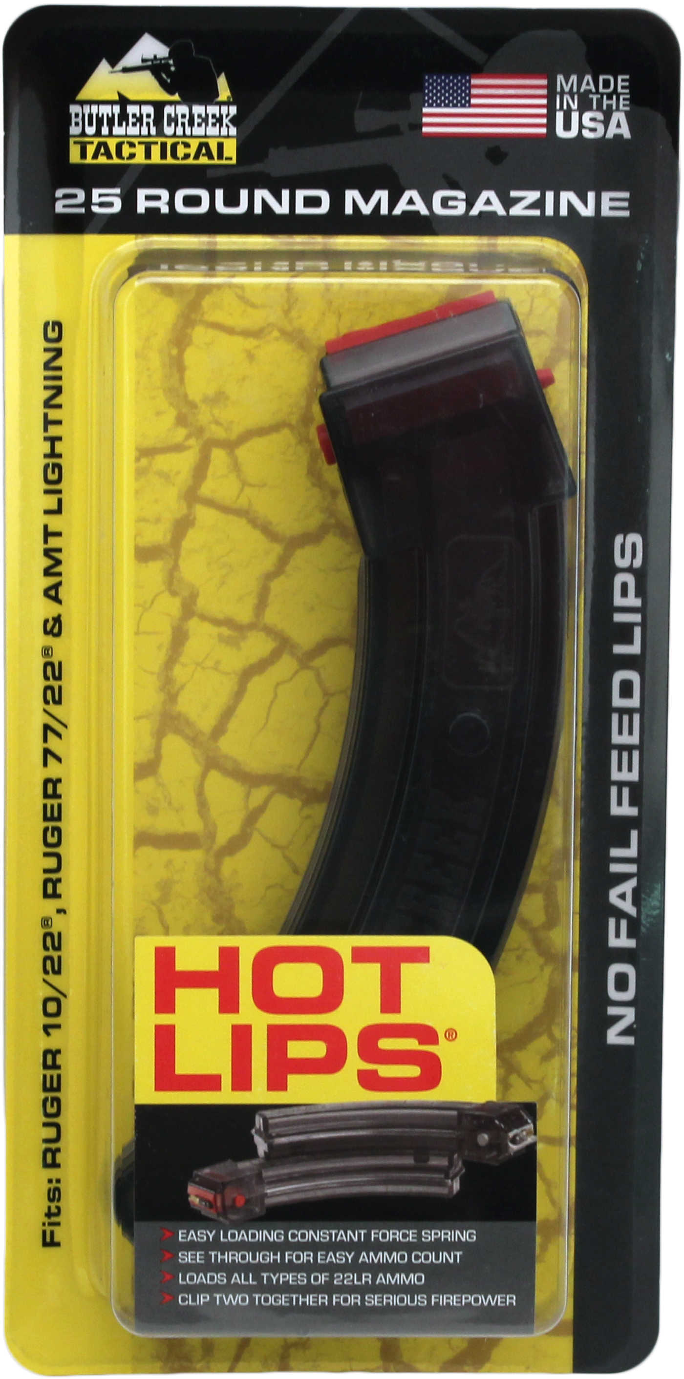 Butler Creek Hot Lips Mag 25-Rd Smoke For Ruger 10-img-1