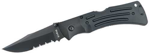 KA-BAR Knives Mule Folder Clip SERR 3-7/8 -Poly Blk C