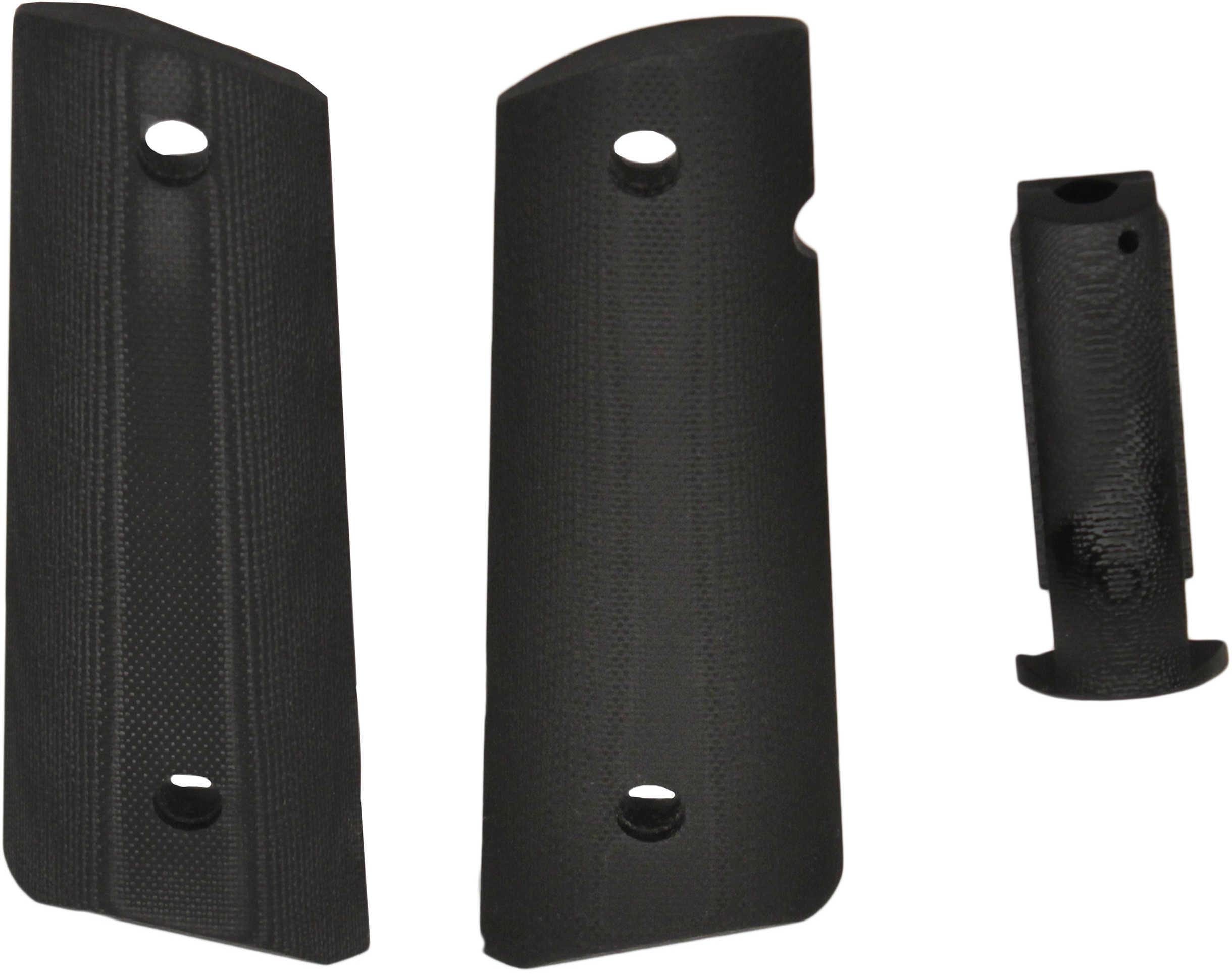 Hogue 1911 Government MAGRIP KITS Commander Panels and Arched Mainspring Housing Aluminum Black Model: 01269