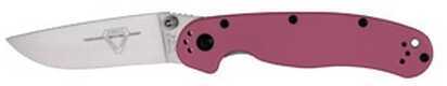 OKC RAT II BP-Pink Handle Silver 7in Blade Folding Knife