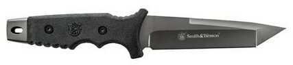 Smith & Wesson SW7 Fixed 5.25 in Gray Blade Rubber Handle