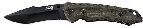 SOG Kiku Black Small Folding Knife 3.5 Inch Blade