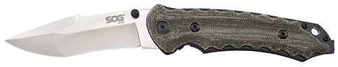 SOG Kiku Satin Small Folding Knife With 3.5In Blade