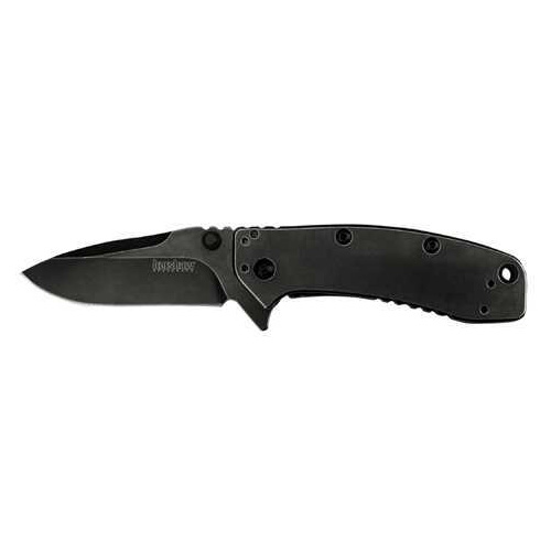 Kershaw Cryo II Assisted 3.25 in Blackwash Plain SS Handle