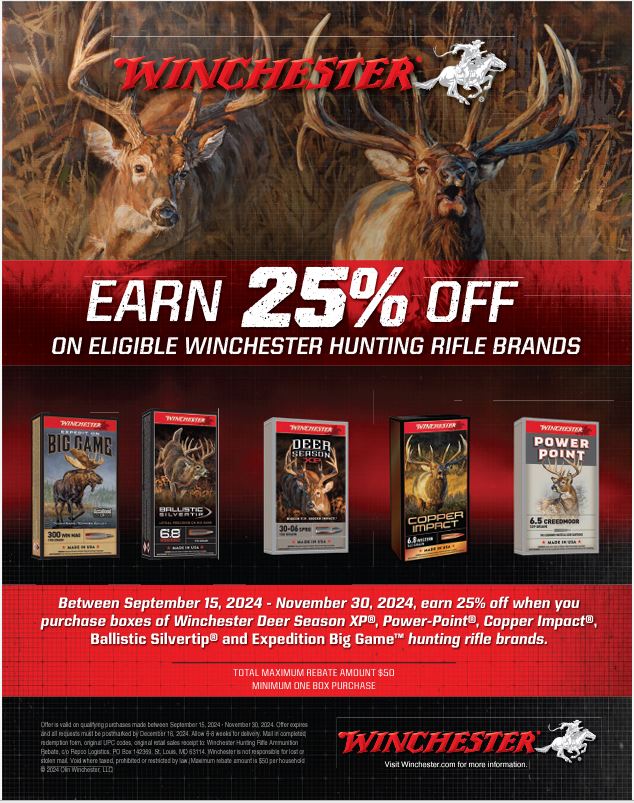 Winchester – Hunting Rifle Ammunition Rebate