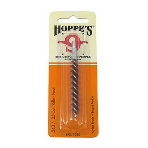 Hoppes Nylon Rifle Brush .243, .25 Cal Bristles return To Original Shape after Use - Unique Scrubbing Action For a Thor