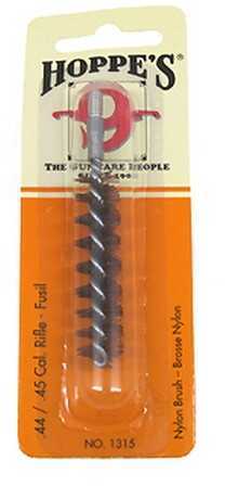 Hoppes Nylon Rifle Brush .44 .45 Caliber Bristles return To Original Shape after Use - Unique Scrubbing Action For