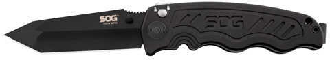 SOG Zoom Mini- Partially Serrated Black TiNi Folding Knife