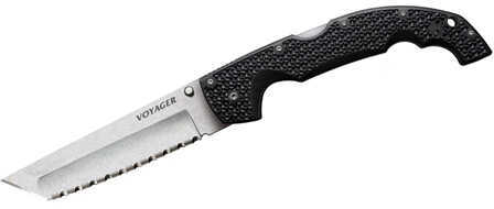 Cold Steel Voyager Tanto 5.5In Serrated Edge Folding Knife