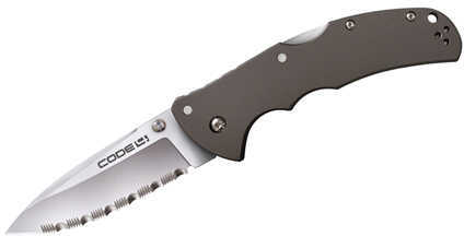 Cold Steel Code 4 Spear Point Full Serrated 3.5In Folding