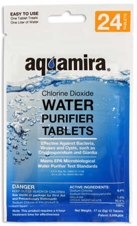 Aquamira Water Purifier Tablets 20 Pack