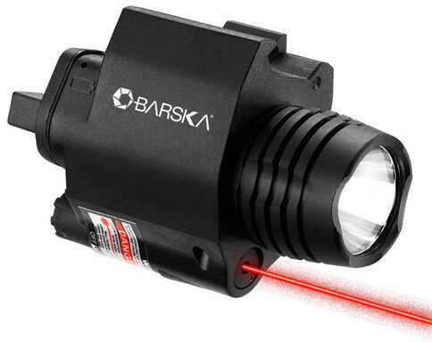 Barska Red Laser Sight With 200 Lumen Flashlight - Black