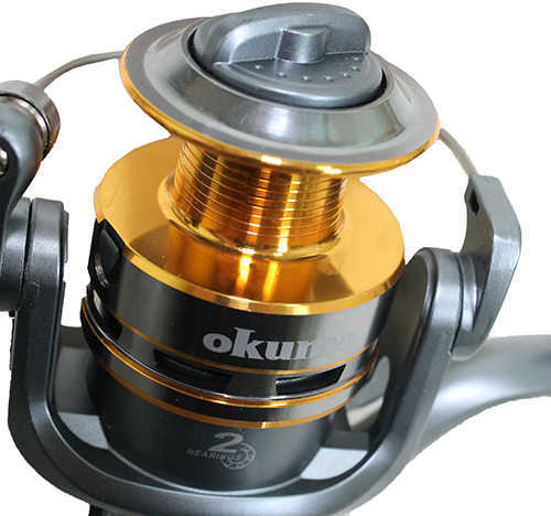 Okuma ROX Spinning Reel 2 Ball Bearings 5.1:1 Gear Ratio 12Lb/160yds Size 40
