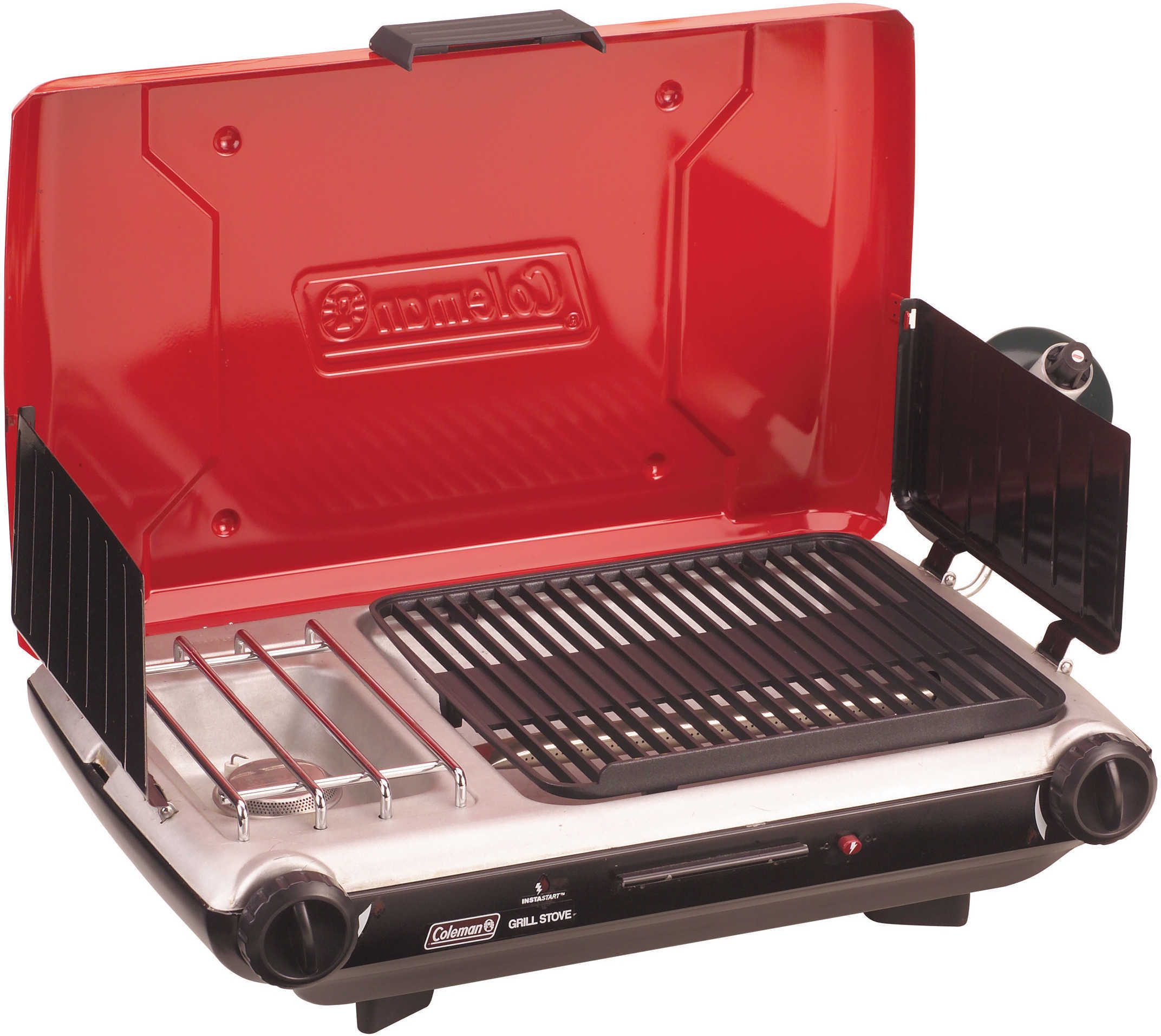 Coleman Grill/Stove, Portable Propane Red/Black Md: 2000003733 - 2682015