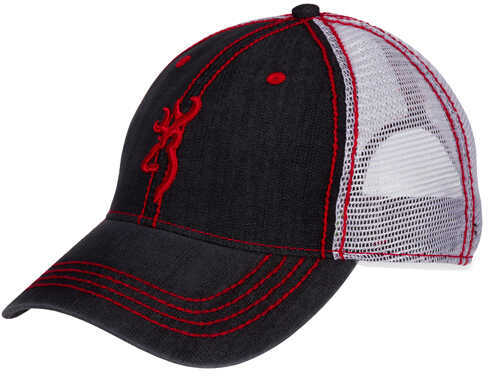 Browning Cap Denim Red 3D Bm Model: 308180711