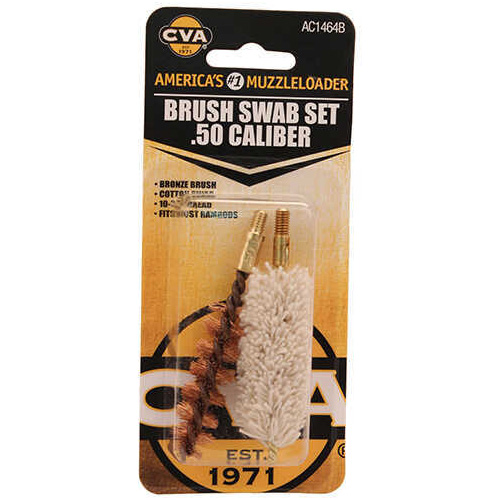 Cva Cleaning Brush/swab Set .50 Caliber