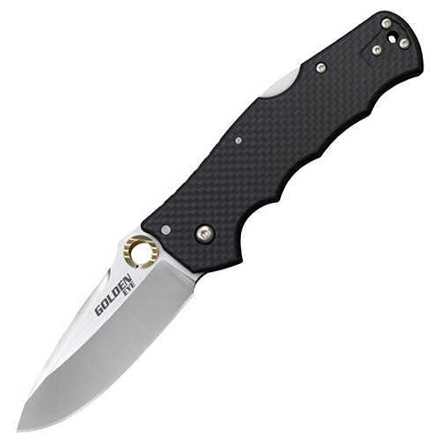 Cold Steel Golden Eye Folder 3.5in Plain Carbon Fiber Handle