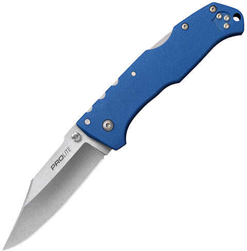 Cold Steel Pro Lite Folding Knife 4116 Stainless Plain Dual Thumb Stud/Pocket Clip 3.5" Glass Filled Nylon 20NSCLU