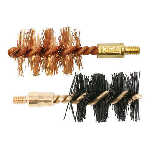 Otis FG512Nb Bore Brush Set 12 Gauge 10 Shotgun 8-32 Thread 2" Long Bronze/Nylon Per Pkg