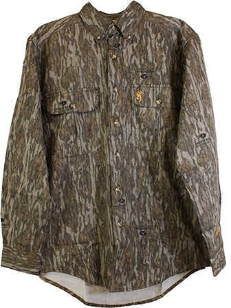 Browning Wasatch-Cb Shirt Button-Front 2 Pocket Mossy Bottomland Xl