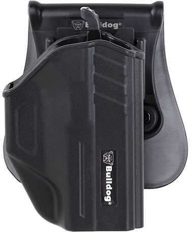 Bulldog Cases Thumb Release Polymer Holster Fits Taurus Millenium G2 Includes Magazine Holder Right Hand Black