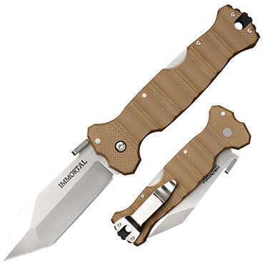 Cold Steel Immortal Folder 4 in Blade Coyote Tan G-10 Handle