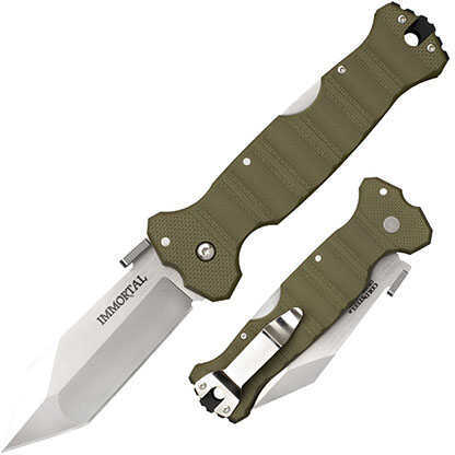 Cold Steel Immortal Folder 4.0 in Blade OD Green G-10 Handle