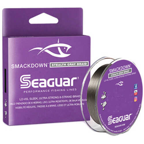 SMACKDOWN BRAID LINE STEALTH GRAY 150yd Model: 40SDSG150