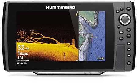 Humminbird HELIX; 10 CHIRP MEGA DI Fishfinder/GPS Combo G3N w/Transom Mount Transducer