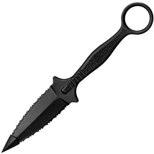 Cold Steel Cs-92Fr FGX Ring Dagger 3.50" Fixed Serrated Black Griv-Ex Blade/Black W/Molded Handle