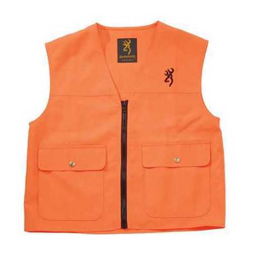 BG Safety Vest Buck Mark Logo Blaze Orange Large-img-0