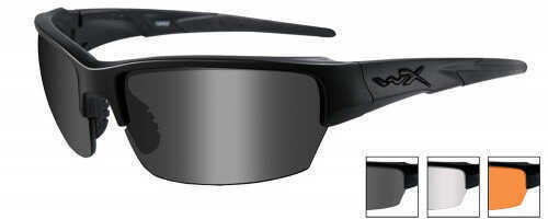 Wiley X Sunglasses Saint With 3 Lens Smoke Grey/Clear/Light Md: CHSAI06