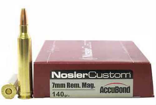 Nosler 7mm Remington Magnum 140 Grain Accubond (Per 20) Md: 60033 ...